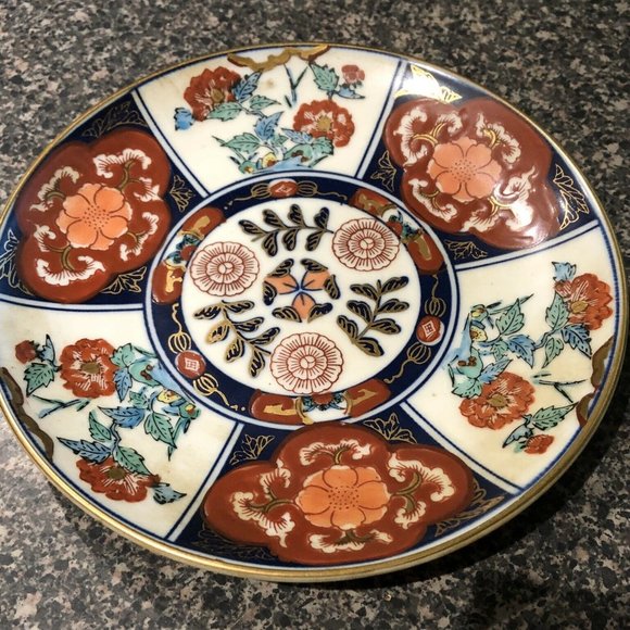 Imari Gold Antique Japanese Hand Painted Gold Imari Plate MINT - Picture 4 of 4
